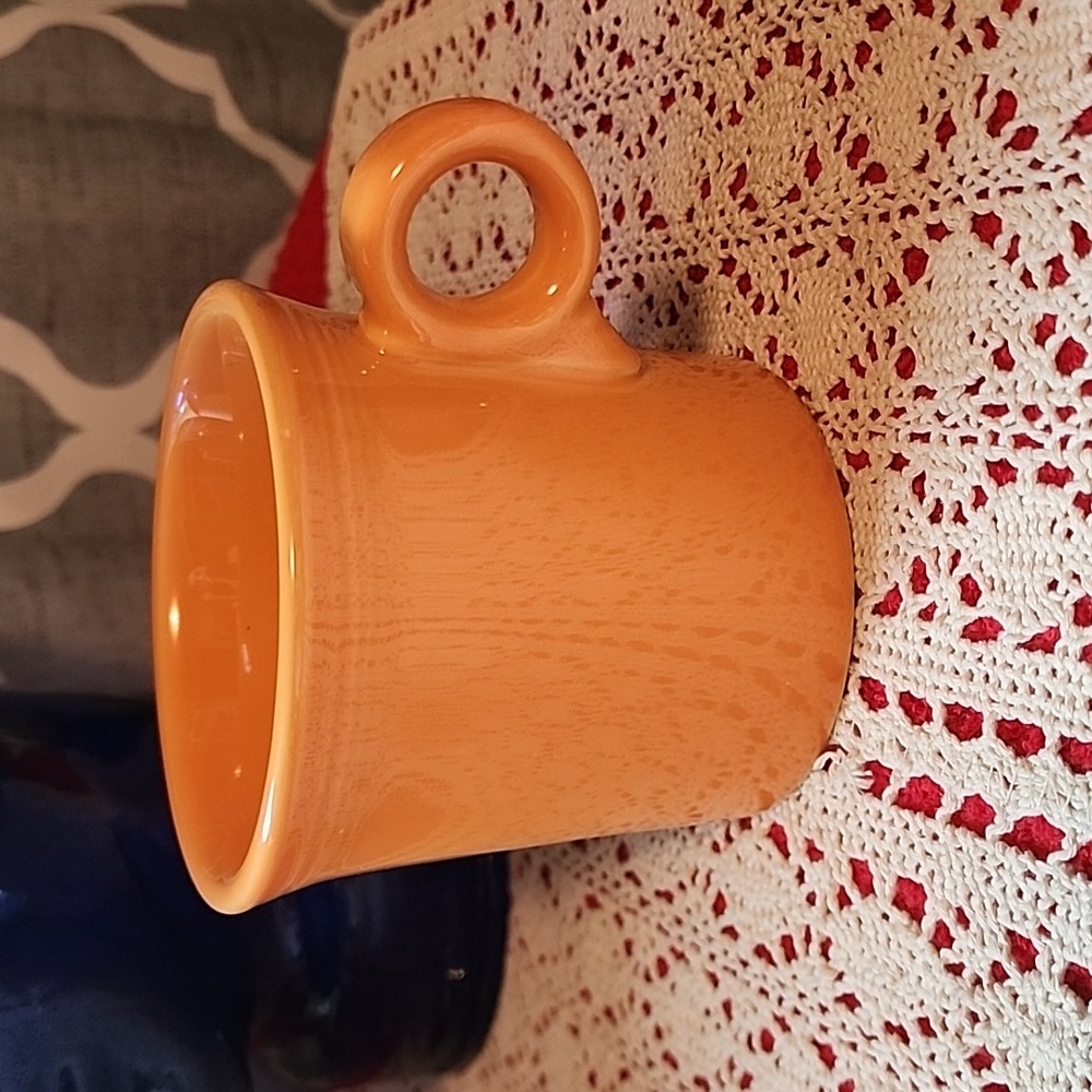 Fiestaware Orange Coffee Cup